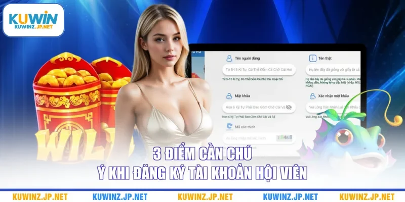 3 điểm cần chú ý khi đăng ký tài khoản hội viên